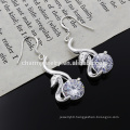 Shine Earring Crystal Swan Silver Earring Fashion Style DS007 DS007